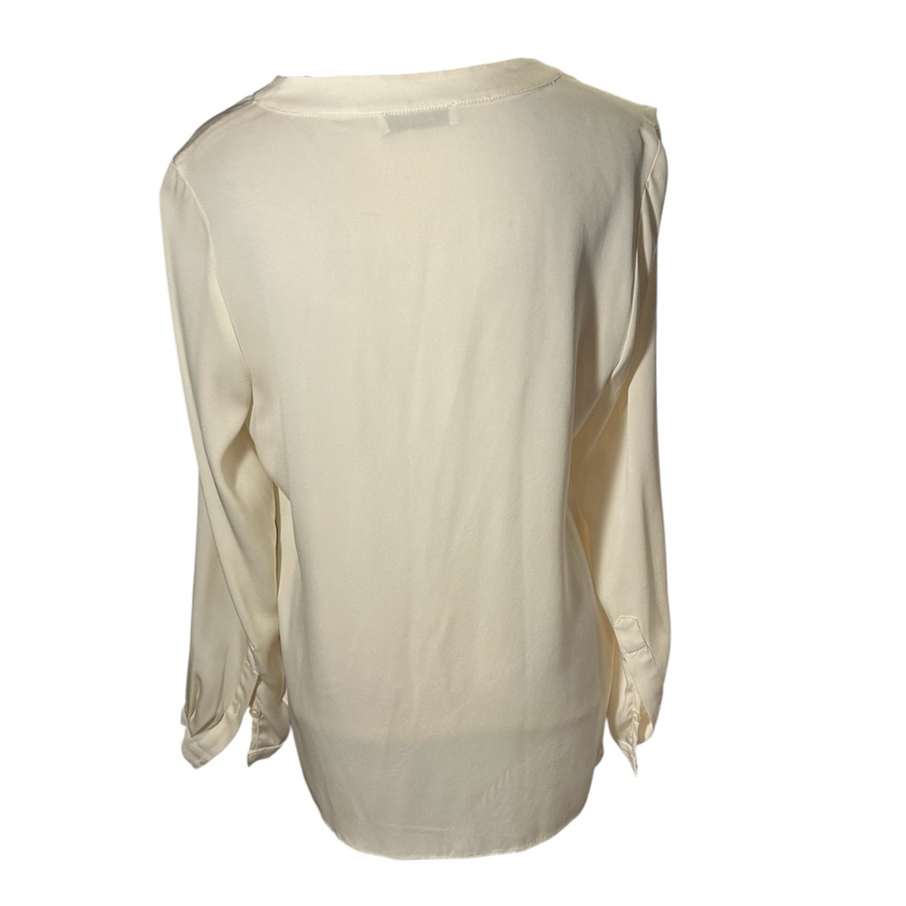 Milly Cream Long Sleeve Women's Blouse - Picture 2 of 9
